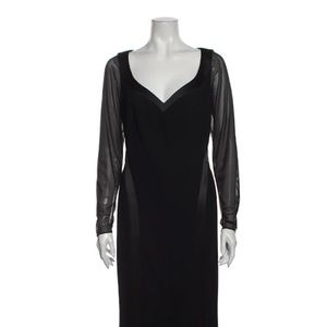 Escada black evening dress
